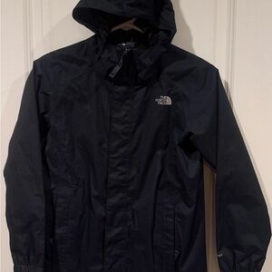 North Face Youth Boys M 10-12 Black DryVent Rain Jacket Coat Windbreaker Mesh